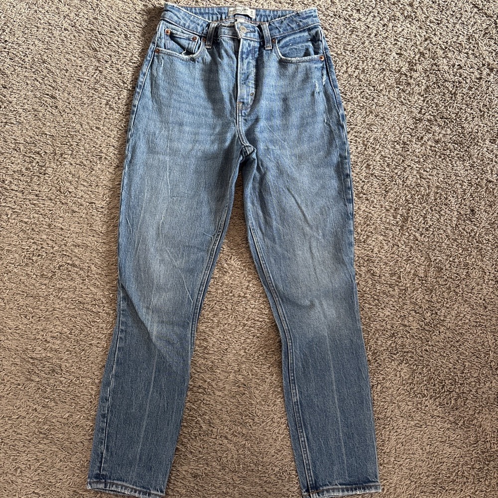 Abercrombie & Fitch The Skinny High Curve Love Blue‎ Women's Size 25 0 regular T